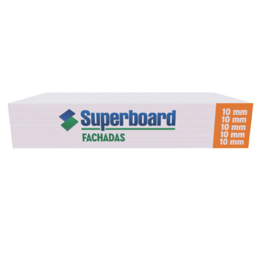 Superboard Fachadas Placas de Cemento de 10 mm